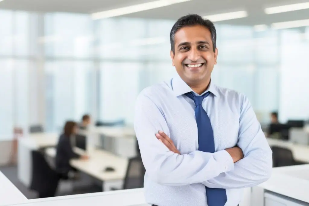 Indian businessman office adult businesswear